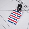 thumbnail image 5 of Luggage Tags for Suitcases, American Patriotic Stars And Stripes Leather Bag Luggage Tags ID Label Tags Privacy Protection Travel Bag Labels, 5 of 6