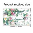 thumbnail image 1 of 2pcs Wall Stickers Self-adhesive Tropical Leaves Flowers Bedroom Living Room Decoration Wall Paper, 1 of 8