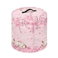 thumbnail image 3 of Xoenoiee Round Electric Pressure Cooker Cover Cat Peach Blossom Print Kitchen Appliance Cover with Top Handle Dust Cover for Slow Cooker Air Fryer Rice Cooker, 8 qt, 3 of 6
