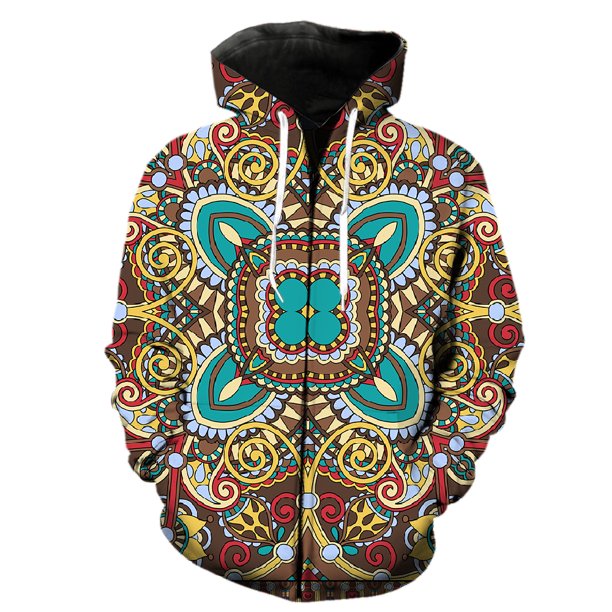 Sudadera con capucha y cremallera estilo nacional retro para hombre, chaquetas de moda 2024, gran oferta, ropa de calle de primavera de gran tamaño con estampado 3D para adolescentes.