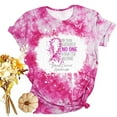 thumbnail image 4 of Fayshow0 Funny Breast Cancer Shirts for Women Save Up under 50% Women's Casual Letter Print Pullover Short Sleeve T-Shirt Tops Shirt,Pink S, 4 of 7