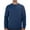 Blue -mens long sleeve shirt, variant on Mens Crew Neck Sweatshirt Casual Workout Gym Shirt Outdoor Athletic Long Sleeve Tshirt Soild Color Undershirt