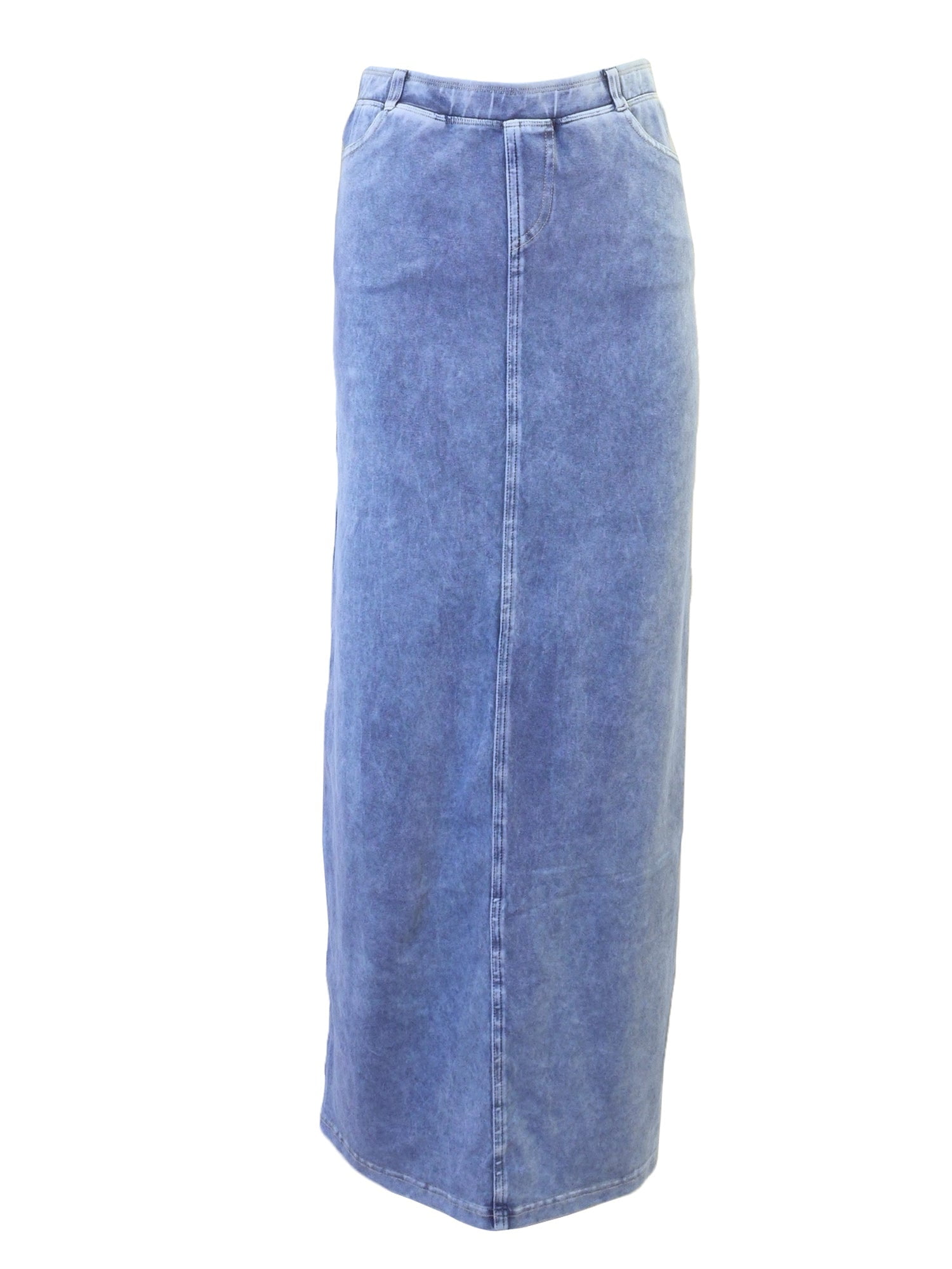 Hardtail long top denim skirt