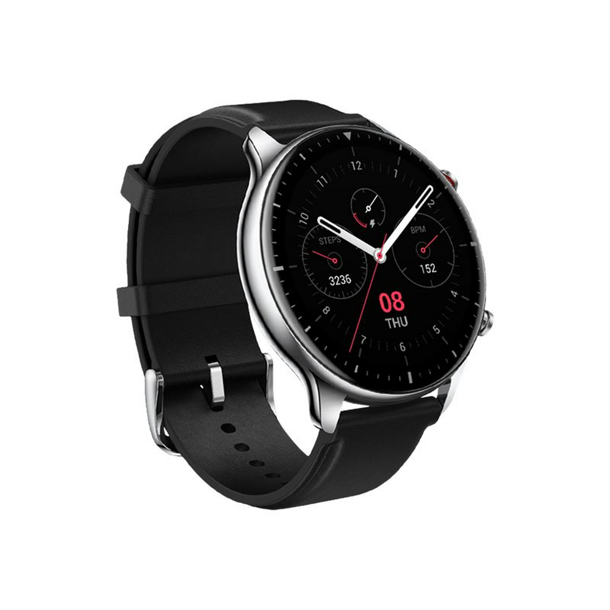 Amazfit GTR 2 Smartwatch Classic Obsidian GPS Watch Size Single Fitness Tracker Heart Monitor Wearable