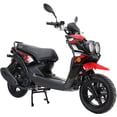 thumbnail image 3 of X-Pro Brand New 150cc Gas Moped Motorcycle, 12" Aluminum Wheels Electric/Kick Start Dual Headlights, 3 of 5