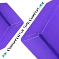 thumbnail image 4 of QUANFENG QF Yoga Blocks Set of 2 High-Density EVA Foam Blocks(4"x 6"x 9") for Yoga, Pilates, Meditation - Purple, 4 of 6