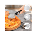thumbnail image 2 of Juego De 2 Palas Enrollables Para Pizza, Cortador Y Espátula Xtellar plateado, 2 of 4