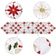 thumbnail image 2 of JM Caminos de mesa bordados de Navidad Poinsettia Holly Leaf Manteles para decoraciones navideñas 15 x 69 pulgadas JM, 2 of 5