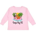 thumbnail image 3 of Inktastic Tampa Bay Florida Flamingo Girls Long Sleeve Toddler T-Shirt, 3 of 5
