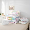 thumbnail image 5 of Erosebridal 7 Pcs Comforter Set Twin,Cartoon Elephant Bed in a Bag with Flat Sheet and Fitted Sheet,Rainbow Elephant Bedding Set with Pillowcase & Sham Reversible Quilt, 5 of 5