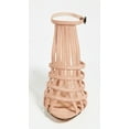 thumbnail image 4 of Schutz Joely Strappy Sandal Pumps Honey Beige Nude Open Toe Strappy Heel (8.5), 4 of 5