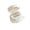 E7-White, variant on Macaron Jewelry Organizer Box Portable Travel Storage Case for Earrings Necklaces Rings Bracelets | Compact Durable Tangle-Free with Multi-Compartment Design