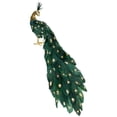 thumbnail image 4 of Northlight Glittered Peacock with Faux Pearls Christmas Decoration - 22" - Green, 4 of 9