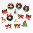 thumbnail image 2 of Feliz Navidad Cupcake Topper pastel decoración Santa Claus árbol muñeco de nieve calcetín caramelo fiesta pastel Toppers selecciones decoración de Navidad, 2 of 4