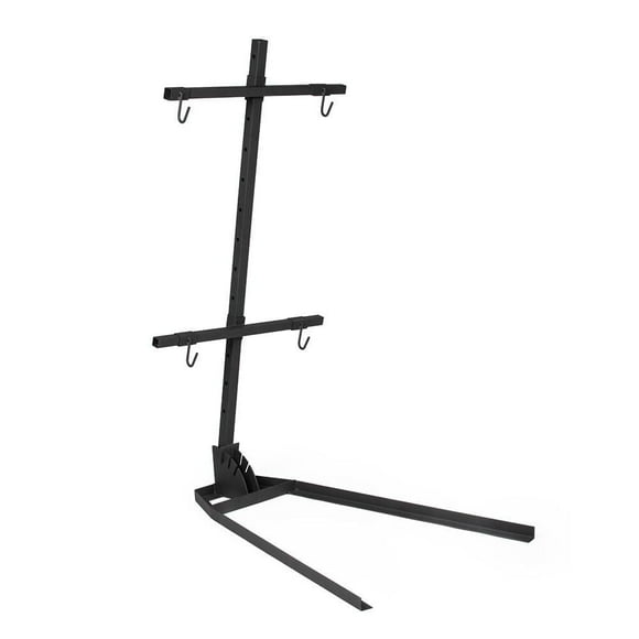 TITAN GREAT OUTDOORS Croix Asado Cendre et Bois avec Base Ajustable, Patagonian BBQ 61 x 28, Support de BBQ pour Animaux Entiers Capacité 150 LB, Peinture Noire Haute Température