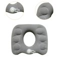 thumbnail image 4 of Cojín inflable tipo dona para el trasero, diseño hueco, cómodo y fácil de usar. gris, 4 of 7