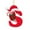 S, variant on Moocorvic 26 Initial Letter Ornaments, Christmas Tree Decoration Acrylic Personalized Christmas Cane Alphabet for Holiday Decor(D)