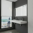 thumbnail image 3 of Scotch 14" Round Decorative Black Gradient Glass Sinks With 60" White Base, 3 of 7