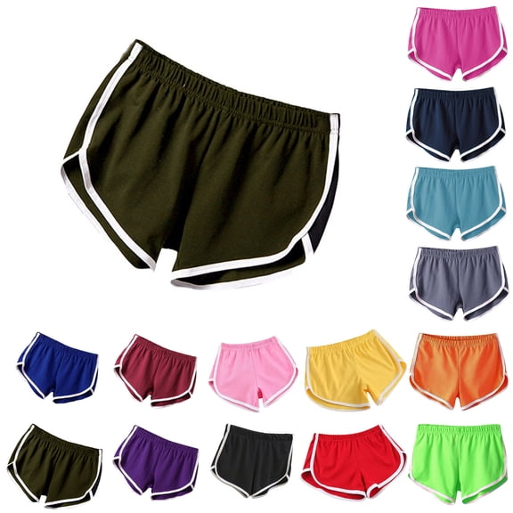 Npasoilc Plus Size Dolphin Shorts For Women Athletic Shorts Yoga Gym Sport Shorts Yoga Dance Short Running Shorts Summer Shorts No Drawstring