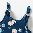 thumbnail image 4 of Disney Frozen Toddler Girls Dresses Elsa All-over Print Bow-decorated shoulder straps Dress Size 4-5T, 4 of 7