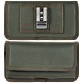 thumbnail image 2 of Luxmo 37 Large Size 6.3 Inch 6.75 X 3.75 X 0.75 Horizontal Universal Nylon Pouch With Dual Card Slots - Midgreen Green, 2 of 8