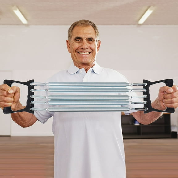 TEHAUX Spring Steel Chest Expander 1 Pack for Home Workout Arm and Chest Muscle Strength Training 21.7x4.3x0.8in