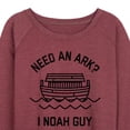 thumbnail image 3 of Instant Message - Need An Ark, I Noah Guy - Women's Lightweight French Terry Long Sleeve Shirt, 3 of 6