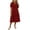 Red, variant on Horkkom Work Dresses for Women Summer Short Sleeve Shirt Dresses Collar Button Pleated Casual Maxi Dresses L