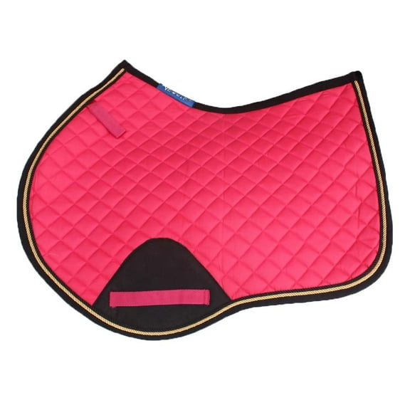 Horse Contoured English Quilted Lightweight Jumping Saddle Pad Pink 72TS37PK