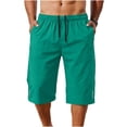 thumbnail image 2 of Yijfswar Men's Lightweight Breathable Summer Shorts Casual Drawstring Elastic Running Gym Outdoor Shorts with Pockets, Size S, 2 of 6