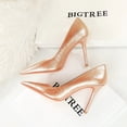 thumbnail image 2 of Zapatos de lujo elegantes de estilo banquete para mujer, tacones finos, boca ultra baja, puntiagudos, altos, para boda, sexys, 2 of 5