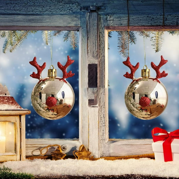Divertidas Bolas 3D, Adorno Para árbol De Navidad, Divertido Adorno De Huevo Para Colgar En El árbol De Navidad, Adornos Divertidos Para Decoración Del árbol De Navidad (A+B