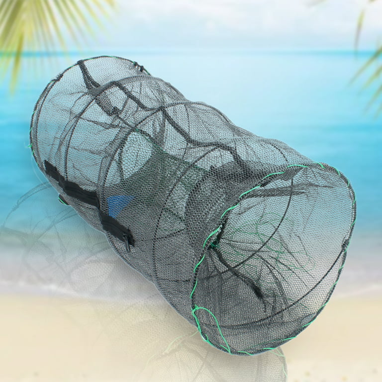 Dropship 1pc Steel Wire Fishing Net Fishing Trap Fishing Cage For