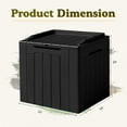 thumbnail image 2 of PINDEE 31Gallon Deck Box Lockable Resin Outdoor Storage Box waterproof Outdoor Container for Patio Furniture Cushions, Pillow,The appearance is exquisite, fashionable, and high-end. (Black), 2 of 6
