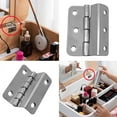 thumbnail image 6 of BE-TOOL 2/4/6PCS Small Cabinet Three-Fold Hinges, Decorative Box Hinges for Small Cabinet Door Wardrobe Suitcases Antique Bronze, 6 of 8