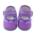 thumbnail image 4 of GYRATEDREAM Baby Girls Soft Soles Slip-Resistant Crib Shoes Slippers for Infant and Toddler 0-18 Months, 4 of 9