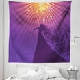 thumbnail image 1 of Diva Tapestry, Silhouette of Woman Opera Singer Singing at the Stage with Hair Like Musical Notes, Fabric Wall Hanging Decor for Bedroom Living Room Dorm, 5 Sizes, Multicolor, by Ambesonne, 1 of 1