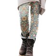 thumbnail image 1 of MAWCLOS Collants à Imprimé Floral pour Femmes, Style Pantalon Imprimé Numérique, Usage Quotidien, Taille 3TG, 1 of 2