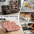 thumbnail image 6 of COEQINE Stretch Recliner Chair Cover Stay in Place 3 Seater Recliner Couch Cover Anti-Slip Reclining Sofa Slipcover with Pocket 8 Pieces for Reclining Chair for Valentines Day Decor, Vintage Heart, 6 of 8