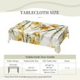 thumbnail image 6 of XMXT Polyester Rectangle Tablecloth, Yellow Floral Pattern Waterproof Table Cloth Home Dinner Decor Table Cover for Holiday Party, 54 x 72 inches, 6 of 9