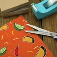thumbnail image 3 of Delicious Taco Fiesta Pattern with Chili and Lime Premium Roll Gift Wrap Wrapping Paper, 3 of 4