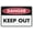 Warning Sign 4, variant on Danger Keep Out Sign Outdoor Signs Aluminum 8"x12"ch Uv Ink Printed For House And Business