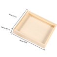 thumbnail image 2 of Raindrops 1Pack Beige Wooden Tray Square for Puzzle Accessories Elegant Rectangular, 2 of 8