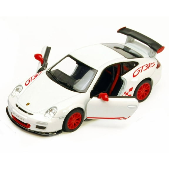 2010 Porsche 911 GT3 RS, White - Kinsmart 5352D - 1/36 scale Diecast Model Toy Car (Brand New, but NOT IN BOX)