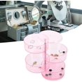 thumbnail image 3 of AVEKI Small Jewelry Organizer Box, Rotating Jewelry Storage Clear Earring Box Ring Box Jewlwey Organizer Container for Girls A0513, 3 of 8