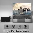 thumbnail image 2 of PinesC External Bluray Drive Burner,BD CD DVD Reader and Writter Optical Drive Player W/USB3.0 and Type C Port for PC and Laptop,Compatible with Windows XP/7/8/10/11, Mac OS, 2 of 5