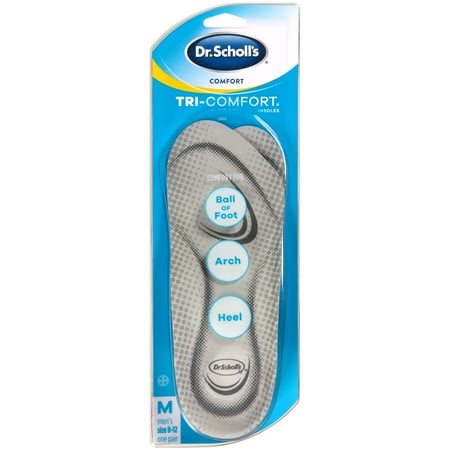Pink Insoles - Dr. Scholl’s Comfort Tri-Comfort Insoles for Men, Size 8-12