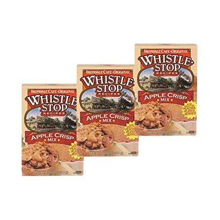 Whistle Stop Cafe Recipes Caboose Cobbler or Apple Crisp Mix- Three 9 oz. Boxes (Apple