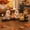 D#120, variant on Glow-in-The-Dark Ghost Campfire Gathering, Resin Ghost Cat Halloween Ghost Figurine, Glow-in-Dark Campfire Tealight Holder Fireplace Indoor Decor A