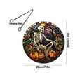thumbnail image 3 of HomeDM Halloween Door Wreath Farmhouse Halloween Wreath for Front Door Decorations Indoor Outdoor Party Decor, 3 of 9